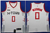 Rockets 0 Russell Westbrook White 2019-20 Nike City Edition Swingman Jersey,baseball caps,new era cap wholesale,wholesale hats
